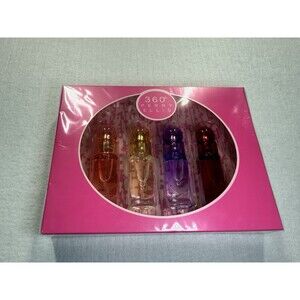 Perry Ellis 360 Mini Perfume Gift Set for Women 4 x 0.25 oz New Sealed